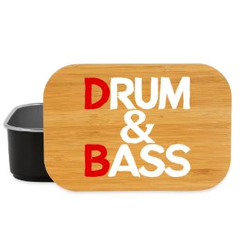 Drum & Bass / Musique du groupe Drum & Ass Drummer - Boîte à goûter - noir - Devant