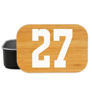 Numerals 27 Contrast Design - Lunch Box - black - Front