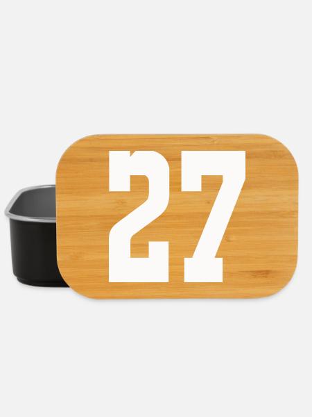 Ziffern 27 Kontrast-Design - Lunch Box - Schwarz