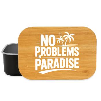 No Problems in Paradise - Lunch Box - black - Front