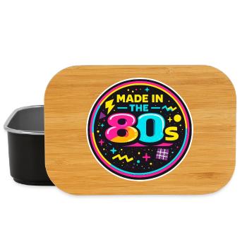 80s Neon Nostalgia Sticker - Lunch Box - black - Front