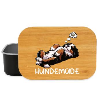 Hundemüde Berner Sennenhund Sennenhunde Berner - Lunch Box - Schwarz - Vorne