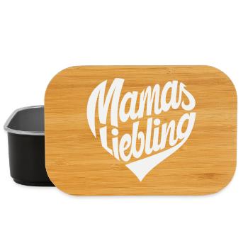Mom's Favorite Heart Design - Lunch Box - black - Front