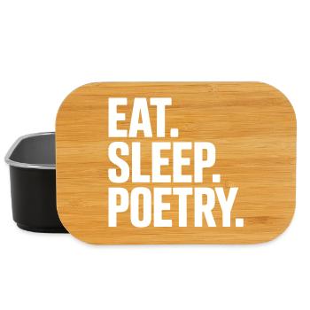 Eat Sleep Poesie Tee - Lunch Box - Schwarz - Vorne