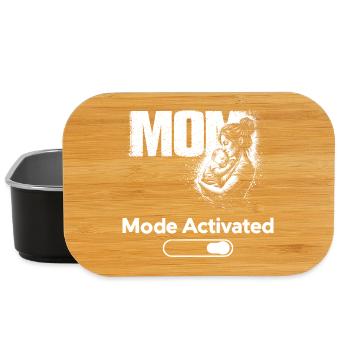 Mom Mode Activated Shirt Funny Mother Gift - Lunch Box - black - Front