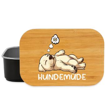 Hundemüde Labrador Labradorbesitzer Labradorhalter - Lunch Box - Schwarz - Vorne