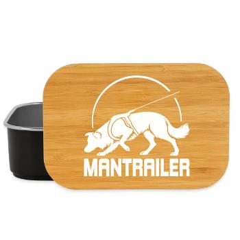 Chien de recherche BORDER Collie MANTRAILER - Boîte à goûter - noir - Devant
