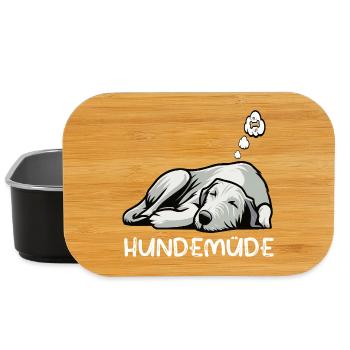 Hundemüde Irischer Wolfshund Wolfshundbesitzer - Lunch Box - Schwarz - Vorne