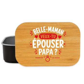 Belle-maman: veux-tu épouser papa ? - Boîte à goûter - noir - Devant