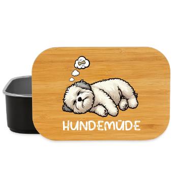 Hundemüde Bolonka Zwetna Bolonkabesitzer Bolonkas - Lunch Box - Schwarz - Vorne
