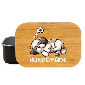 Hundemüde Shih tzu Shih tzus Shih tzu Besitzer  - Lunch Box - Schwarz - Vorne