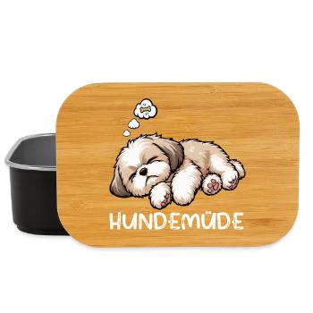 Hundemüde Shih tzu Shih tzus Shih tzu Besitzer  - Lunch Box - Schwarz - Vorne