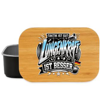 Taktik ist gut, Lungenkraft ist besser - Lunch Box - Schwarz - Vorne
