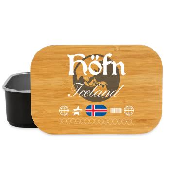 Höfn Island Streetwear Travel Souvenir - Lunch Box - black - Front
