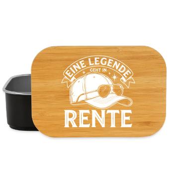 Rente Legende: Helm mit Sonnenbrille - Lunch Box - Schwarz - Vorne