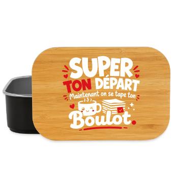Boulot Café Motivate Humour - Boîte à goûter - noir - Devant