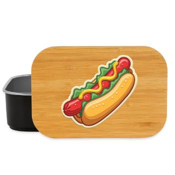 Hotdog Love - Lunch Box - black - Front