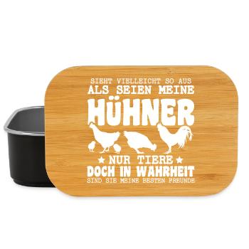 Hühnerflüsterer Huhn Hühnerhalter Hühner - Lunch Box - Schwarz - Vorne