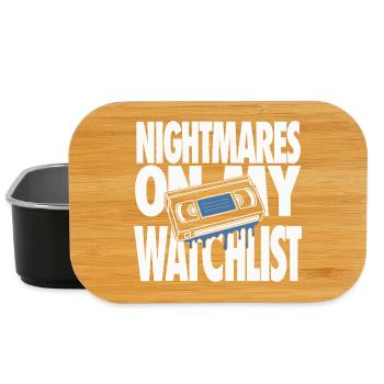 Nightmares On My Watchlist Horror - Lunch Box - Schwarz - Vorne