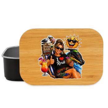 Rerik Women's Baltic Sea Summer Holiday Gift - Lunch Box - black - Front