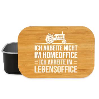  Ich Arbeite Nicht Im Homeoffice Ich Arbeite Im - Lunch Box - Schwarz - Vorne