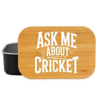 Demande-moi ce qu’est le cricket - Boîte à goûter - noir - Devant
