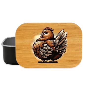 Poulets Poulet Amoureux des poules Coq Propriétaire de poulets - Boîte à goûter - noir - Devant
