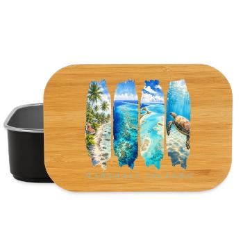 Marshallinseln Travel – Südsee Strand & Riff - Lunch Box - Schwarz - Vorne