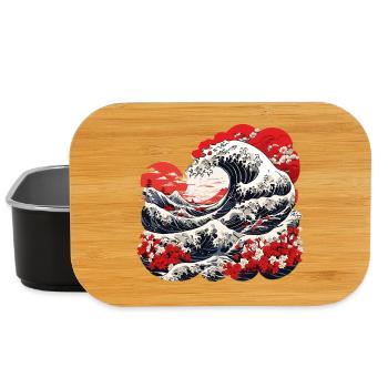 Grande Vague de Kanagawa - Boîte à goûter - noir - Devant
