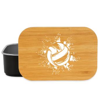 Volleyball icon Logo Symbol Illustration Explosion - Lunch Box - black - Front