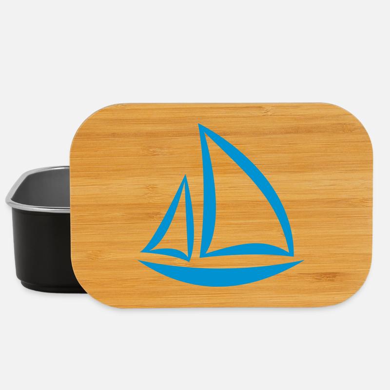 Segelboot - Lunch Box - Schwarz