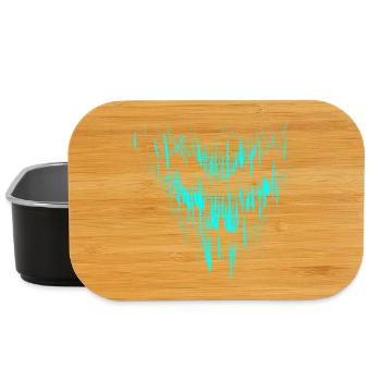 Crâne turquoise - Boîte à goûter - noir - Devant