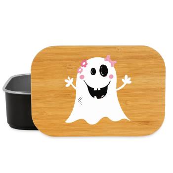 Funny girl Ghost I Halloween - Lunch Box - black - Front