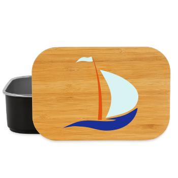 sailboat - Lunch Box - black - Front