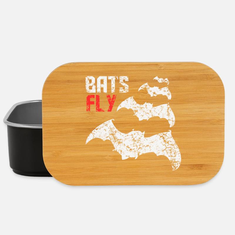 Bats Fly - Lunch Box - Schwarz