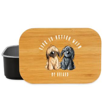 Life is Better With My Briard - Lunch Box - Schwarz - Vorne