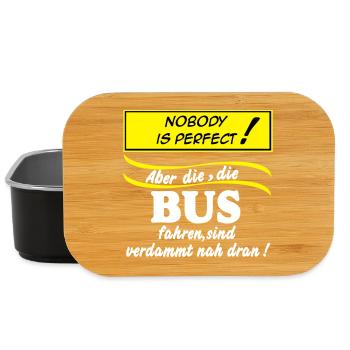 Bus Driver Bus Bus Driver Nobody (25) - Lunch Box - black - Front