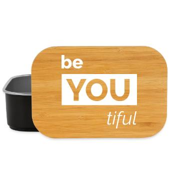 Beautiful You Motivation Development Love Logo - Lunch Box - black - Front