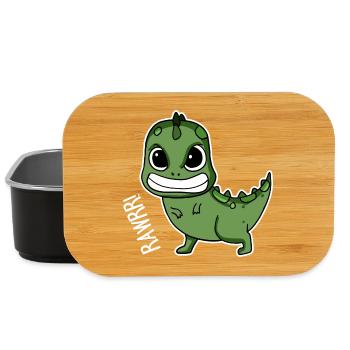 Baby Dinosaur Gift - Lunch Box - black - Front