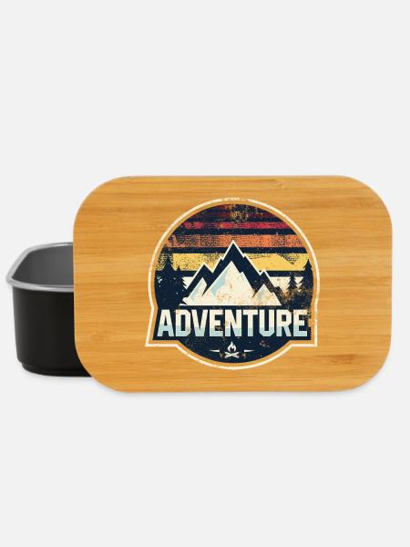 Patch de la Montagne d’Aventure - Boîte à goûter - noir