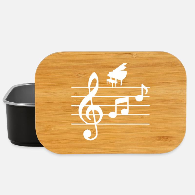 Piano - Boîte à goûter - noir