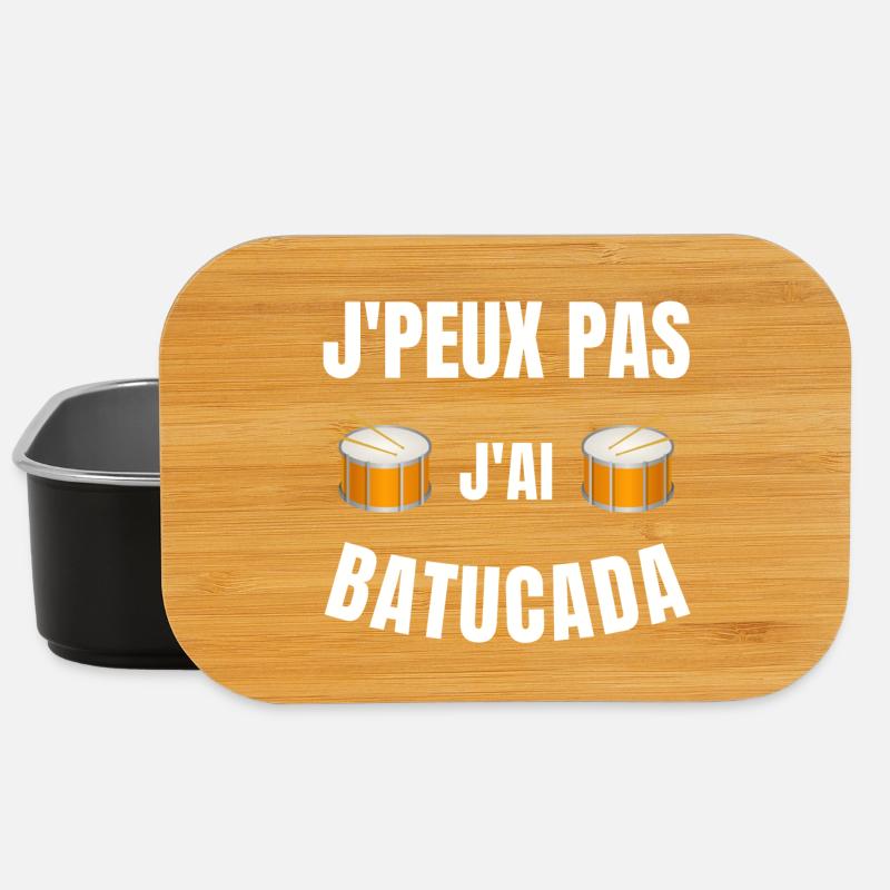 batucada, Brésil, tambour, percussion - Boîte à goûter - noir