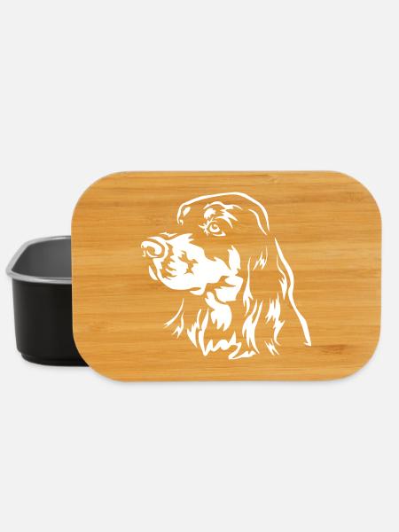 Gordon Setter Kopf "Black Edition" - Lunch Box - Schwarz