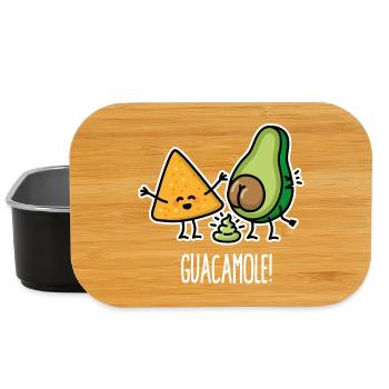 Drôles de crottes de tortilla au guacamole à l’avocat - Boîte à goûter - noir - Devant