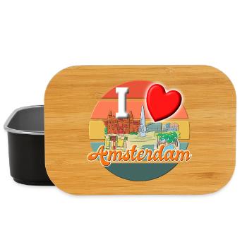 J’adore Amsterdam Holiday T-Shirt - Boîte à goûter - noir - Devant