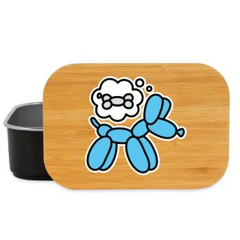 Balloon animal balloon twister balloon dog bone - Lunch Box - black - Front