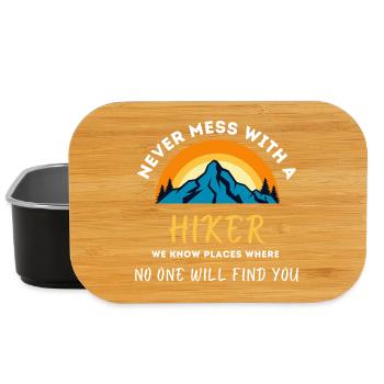 Nie Ärgern Mit Dem Hiker - Lunch Box - Schwarz - Vorne