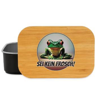 Sei kein Frosch - Lunch Box - Schwarz - Vorne