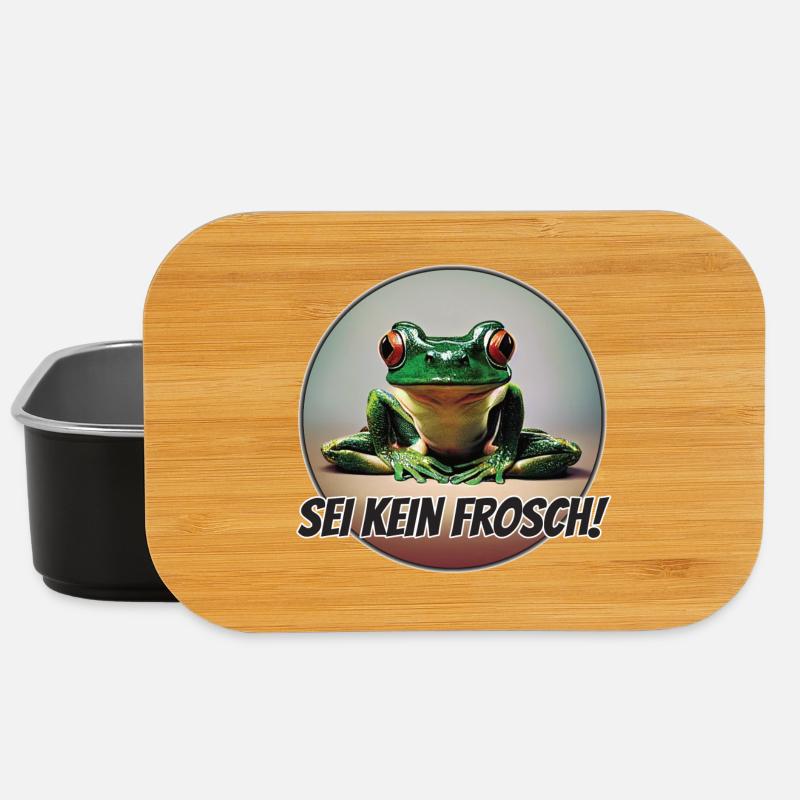 Sei kein Frosch - Lunch Box - Schwarz