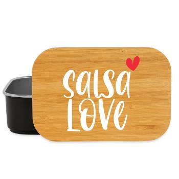 L’amour de la salsa! Cadeau de danse Dancer Latino - Boîte à goûter - noir - Devant